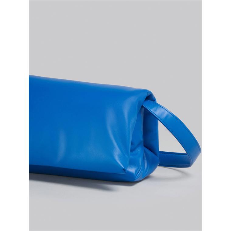 MARNI Small Prisma Bag, Blue Calfskin
